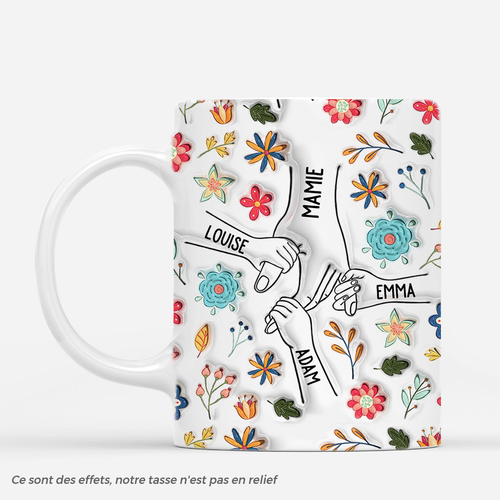 3746MFR3 tasse jardin d_amour de mamie 3d mug pour mamie personnalise
