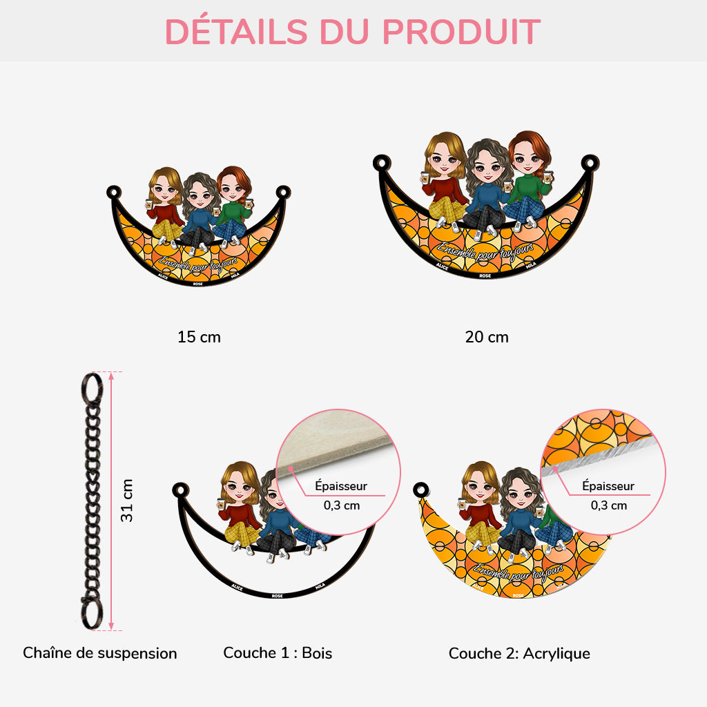3772UFR3 attrape soleil personnalise en acrylique ensemble pour toujours 3772u8e0e
