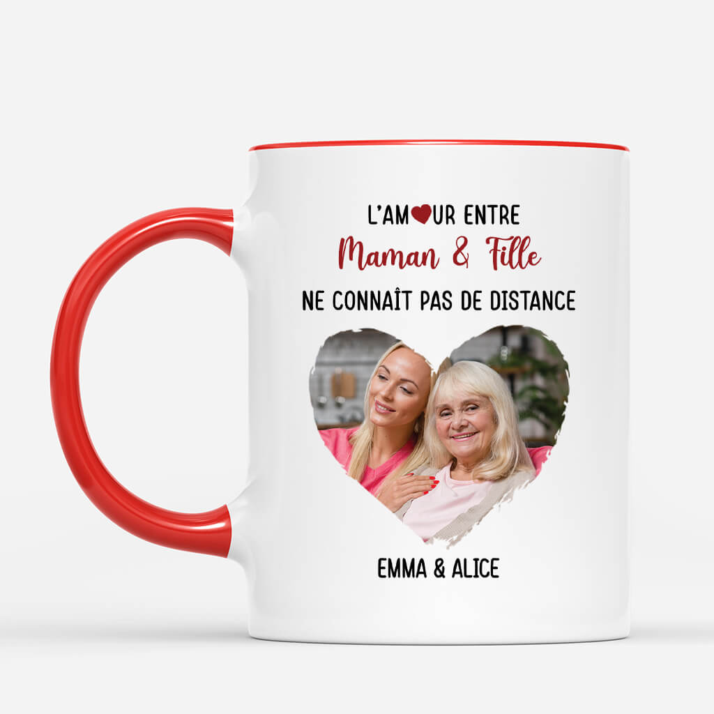 3779MFR2 lamour entre mamie et petit enfant ne connait pas de distance avec photo  mug mamie personnalise 3779M