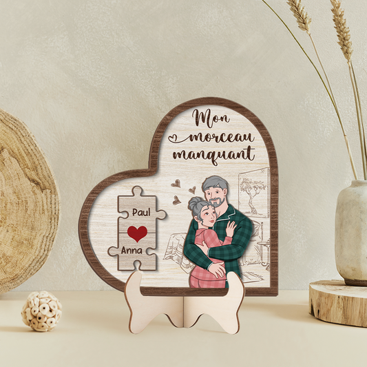 3782QFR2 plaque en bois personnalisee mon morceau manquant 3782q3h8g
