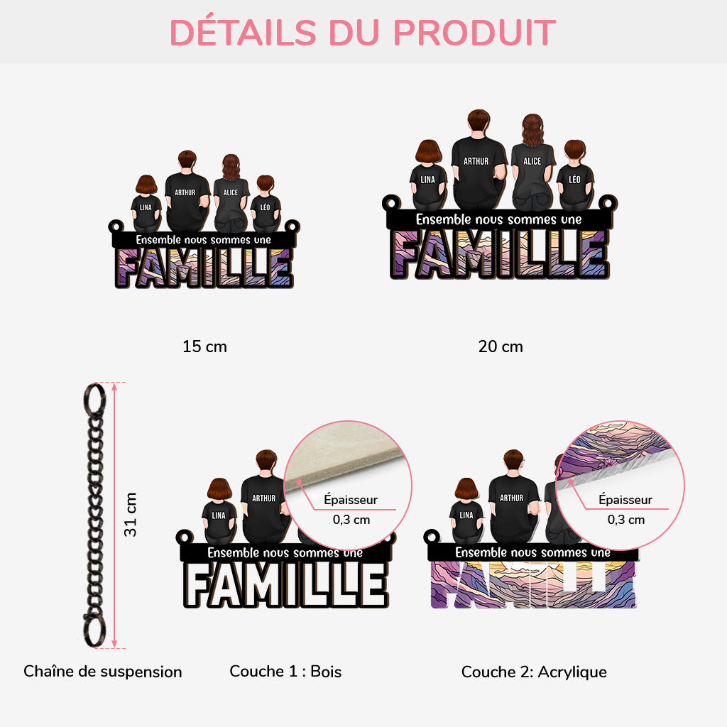 3785UFR3 attrape soleil personnalise en acrylique famille ensemble 3785u6h5i