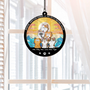 3788UFR2 attrape soleil personnalise en acrylique avec chats bonjour 3788u6i5d