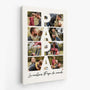 3816CFR2 toile personnalisable le meilleur papa du monde avec photos 3816ctk5b