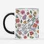 3823FR2 effet dimpression 3d mug personnalise mamie fleurs vives 3823