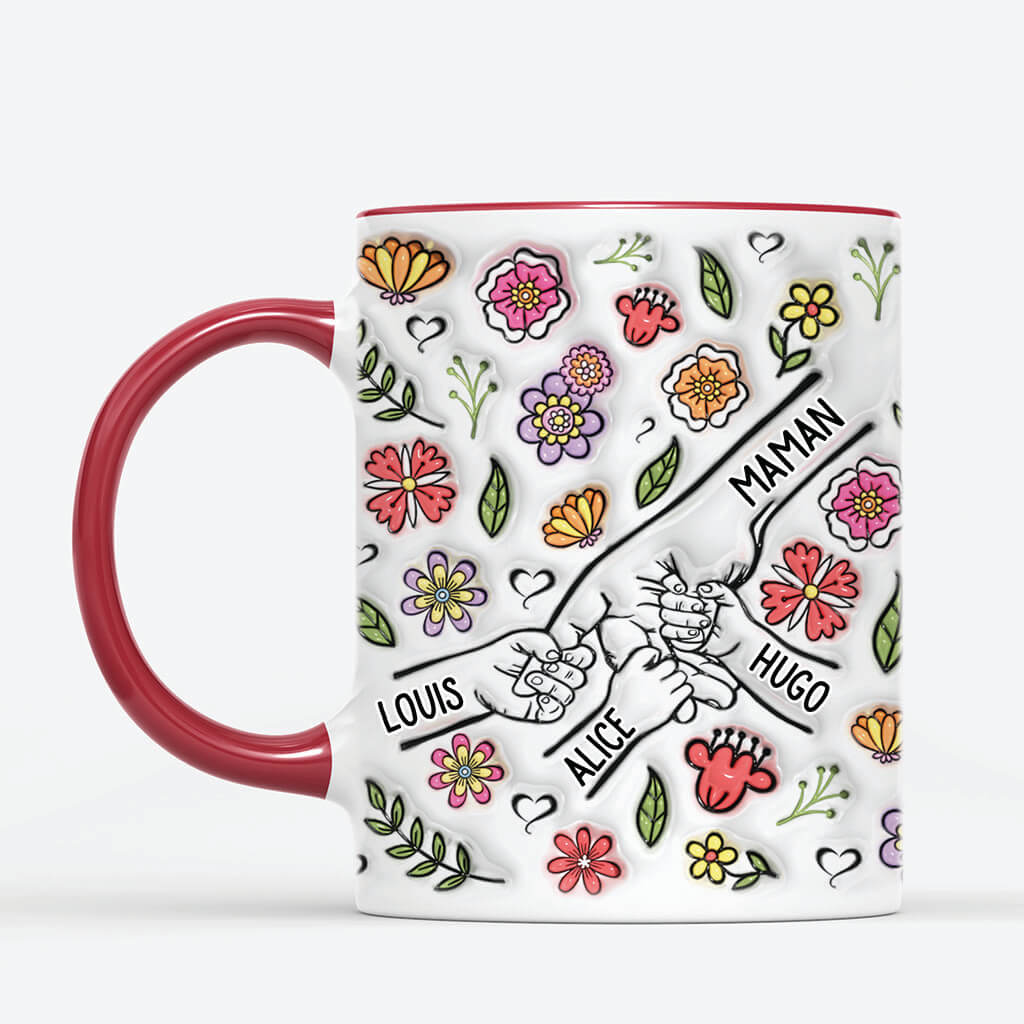 3823FR2 effet dimpression 3d mug personnalise mamie fleurs vives 3823_4675c2e6 823d 4d71 bbd2 da100ddd8c09