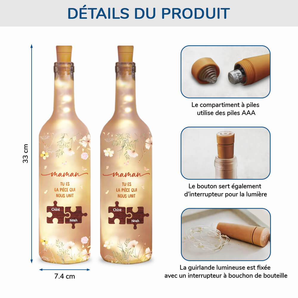 Bouteille Lumineuse Personnalisée