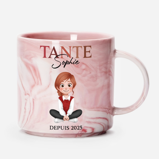 3866MFR1 tasse personnalisee effet marbre cadeau pour tante_ 3866M5T0A