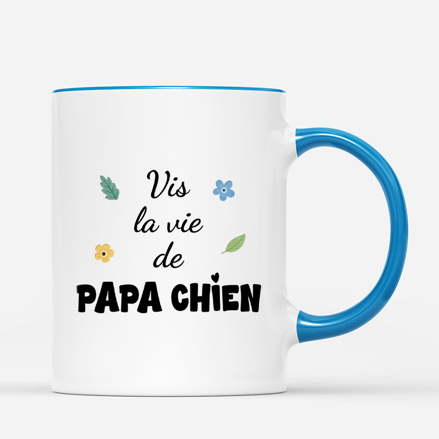 3868MFR3 mug personnalise chien la vie de maman chien 3868m8y0a