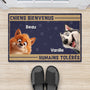 3878DFR2 paillasson personnalisable chiens bienvenus 3878d3h5c