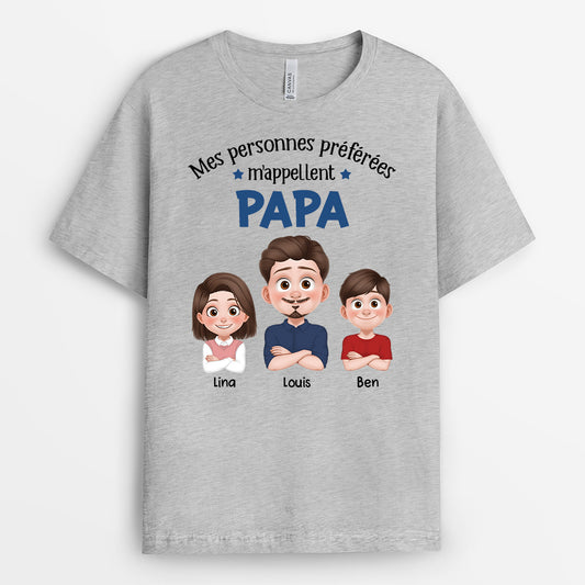 3890AFR2 t shirt personnalise papa dessin anime 3890A6L0A