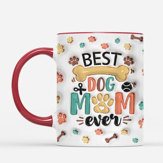 3893MFR2 effet dimpression 3d mug meilleure maman chien personnalise 3893M8T8A