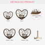 3895QFR3 plaque en bois personnalise couple pour toujours 3895qkl3g