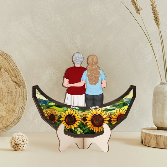 3901QFR2 plaque en bois personnalisee bonne fete maman tournesole 3901q3l0a