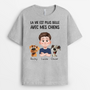 3903AFR2 t shirt chien personnalise la vie est plus belle design cartoon 3903a5n0c_6d3b6f35 af1c 456f afc5 e2acf6f0d3a7