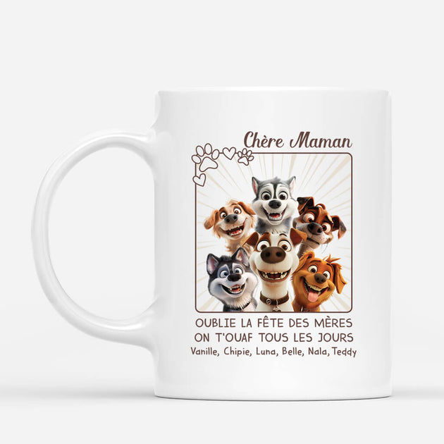 Mug Personnalisé Photo Chien - Cadeau Anniversaire - Bleu - Fabriqué Au Royaume-Uni