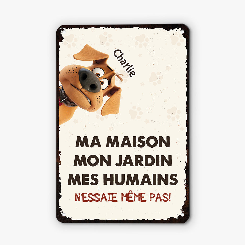3960EFR2 plaque en metal personnalisee chien nessaie meme pas 3960e8l5c_5726d15f 859a 41a4 a108 e8996309d390