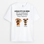 3969AFR1 t shirt personnalise joyeuse fete des peres au meilleur papa chien version clair 3969a8t5c