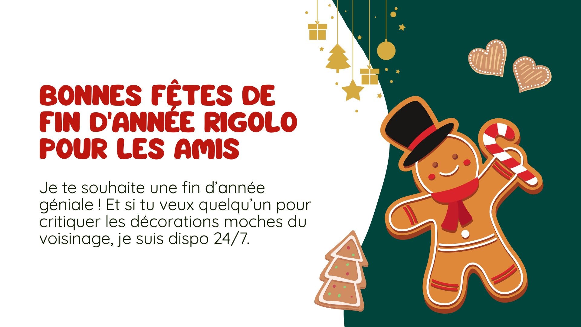 Bonnes Fêtes De Fin D'année Rigolo​ Pour Les Amis