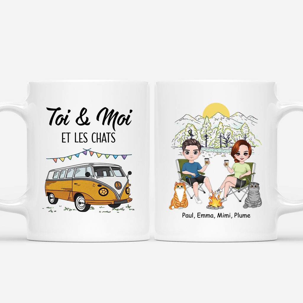4017MFR1 mug couple personnalise toi et moi et les chats 4017m8h0d