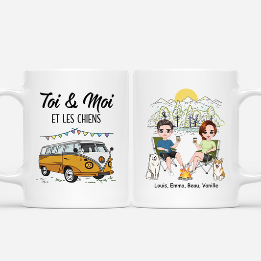 4017MFR1 mug couple personnalise toi et moi et les chiens 4017m8h0c