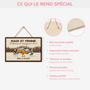 4029QFR4 plaque en bois personnalise pour couple partenaires de camping pour la vie 4029qth8g