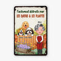 4031EFR2 plaque en metal personnalisee avec chien facilement distraite 4031etq0c