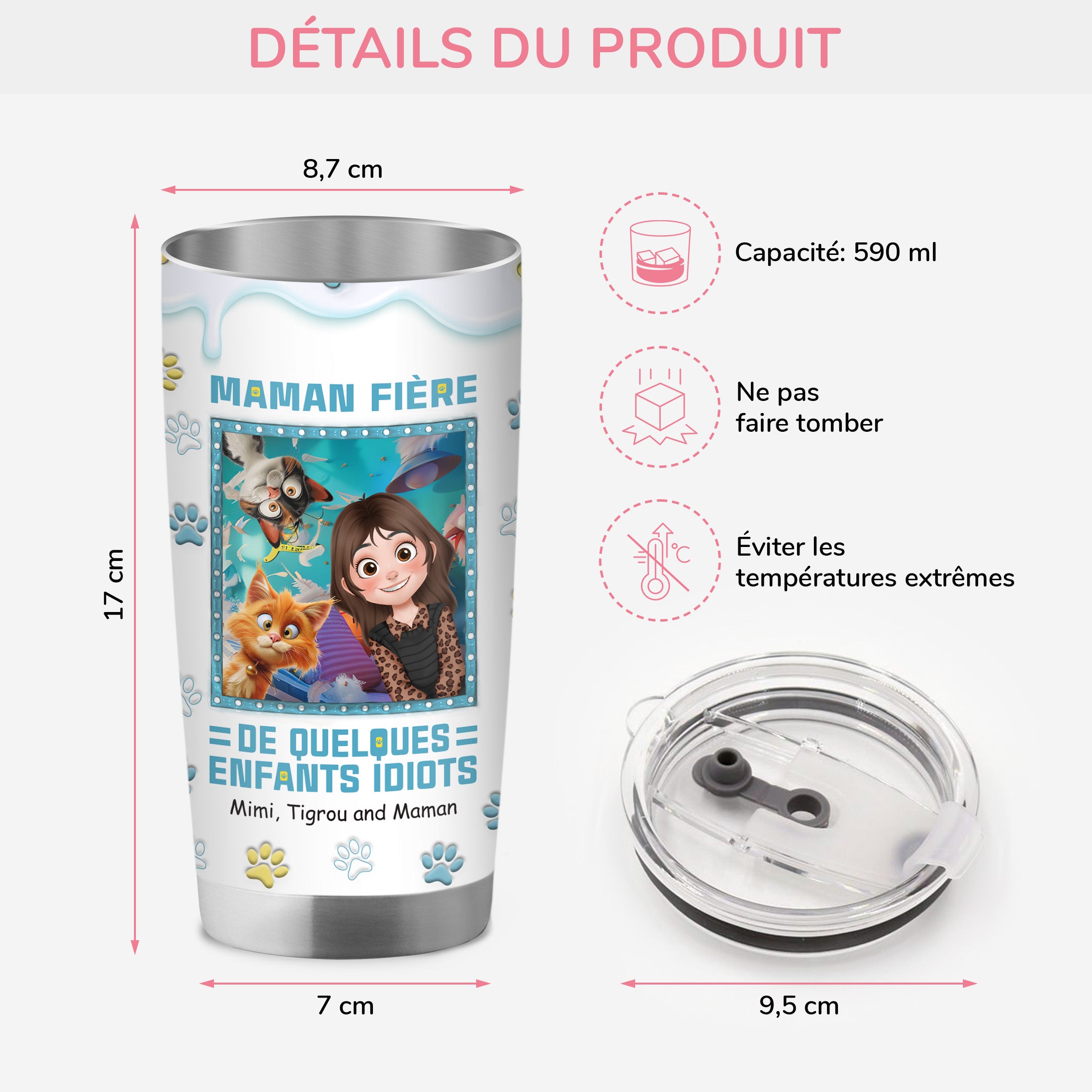 4039TFR3 mug isotherme 590ml personnalise maman chat fiere design cartoon 4039tkl0d_b6cb0c57 a57e 4156 8cef 5454b5d06e5a