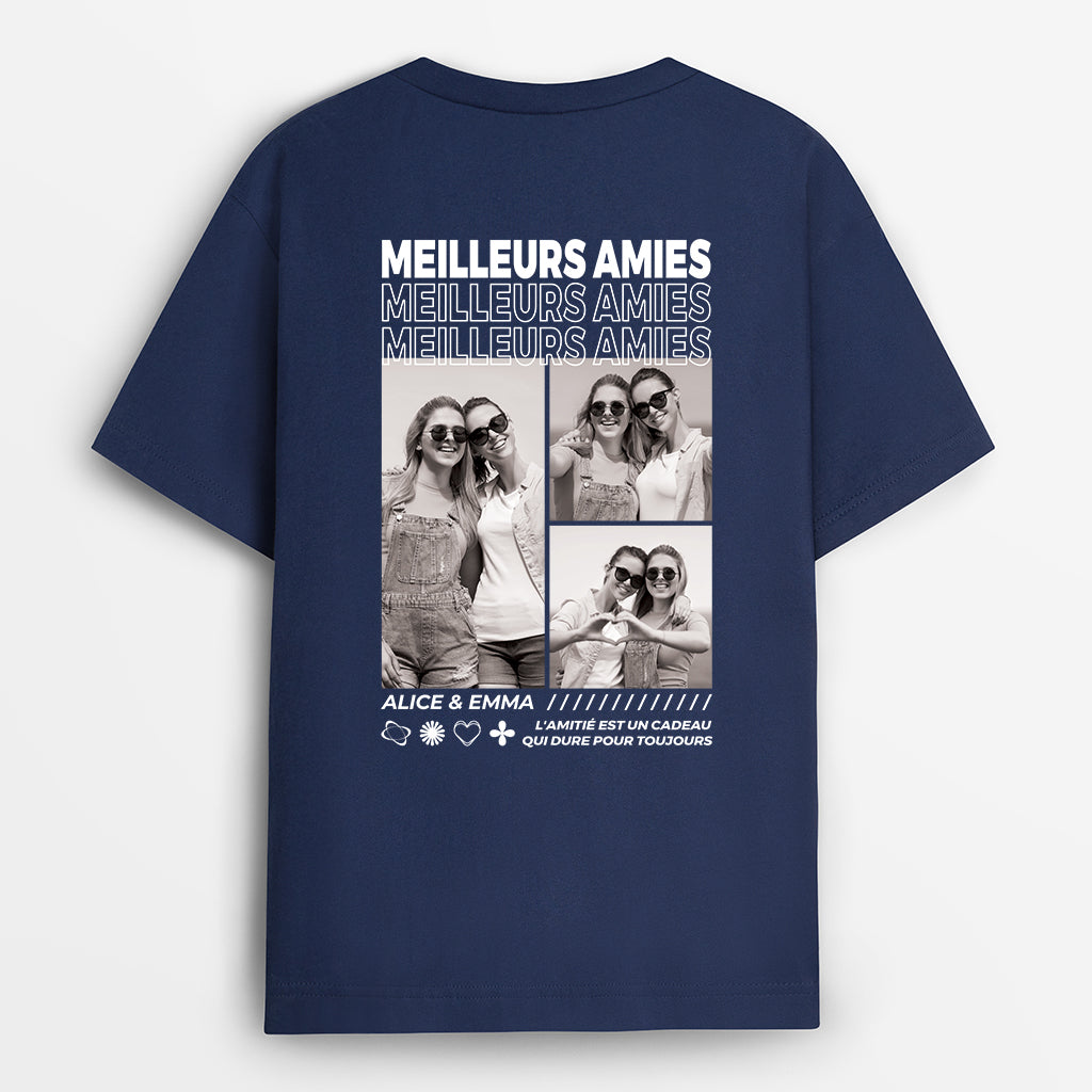4065AFR1 t shirt personnalise meilleurs amis avec photos 4065atm5f