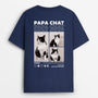 4065AFR1 t shirt personnalise super papa  maman chat avec photos 4065atm5d