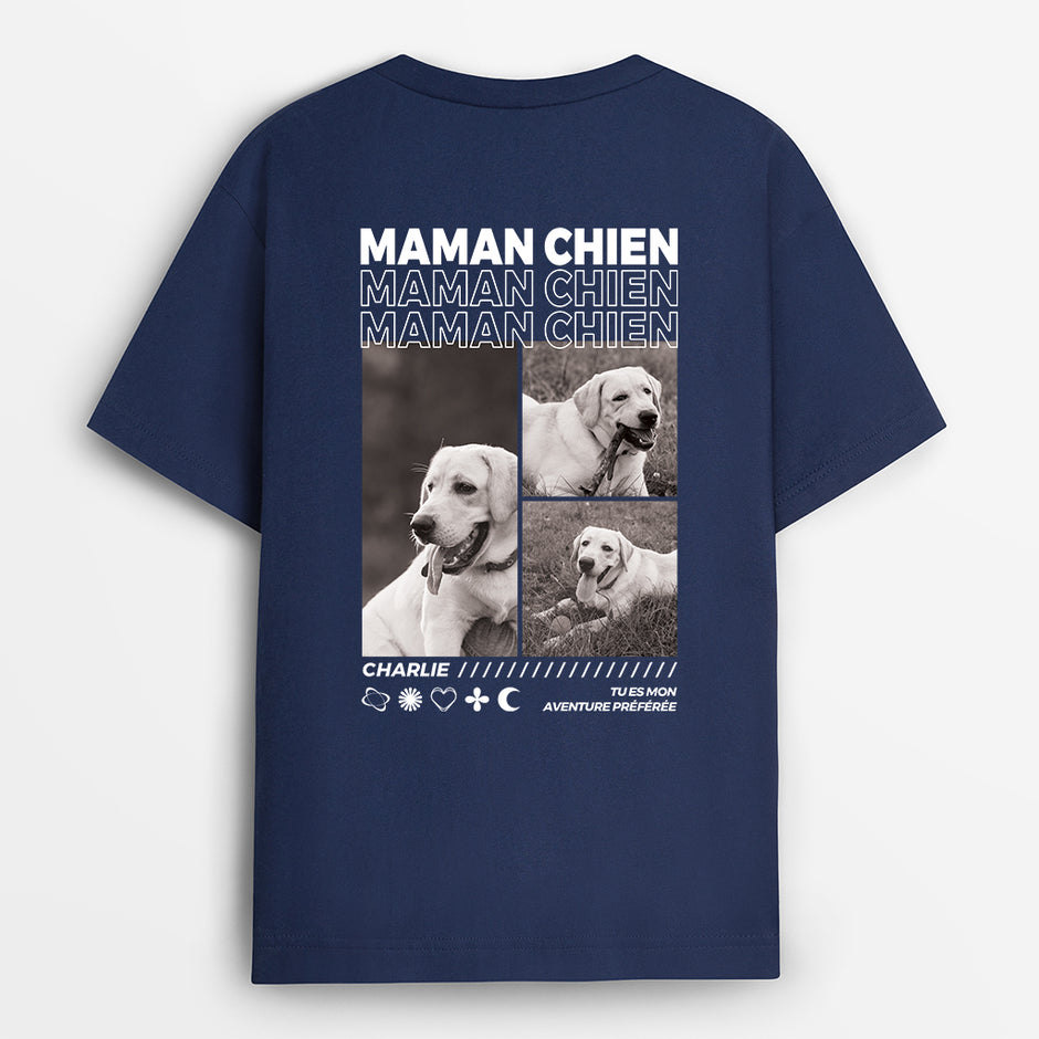 T-Shirt Personnalis?� avec Chien - Cadeau Plus