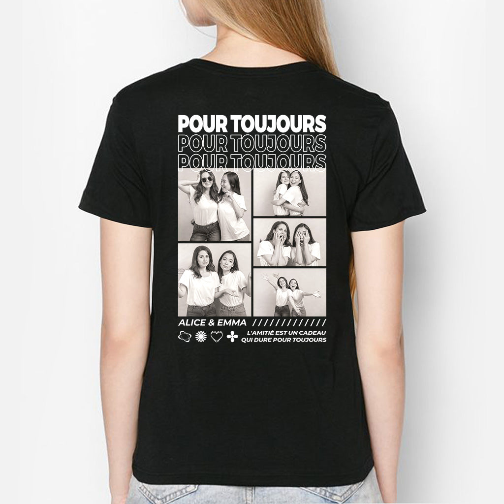 Tee shirt Meilleure Amie Personnalisé Cadeau Plus