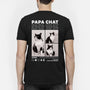4065AFR2 t shirt personnalise super papa  maman chat avec photos 4065atm5d