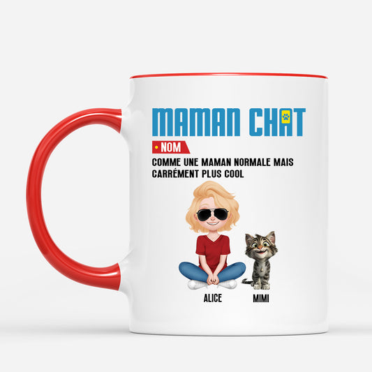 4091MFR2 mug personnalise definition mamanpapa chat design cartoon 4091m5q0d