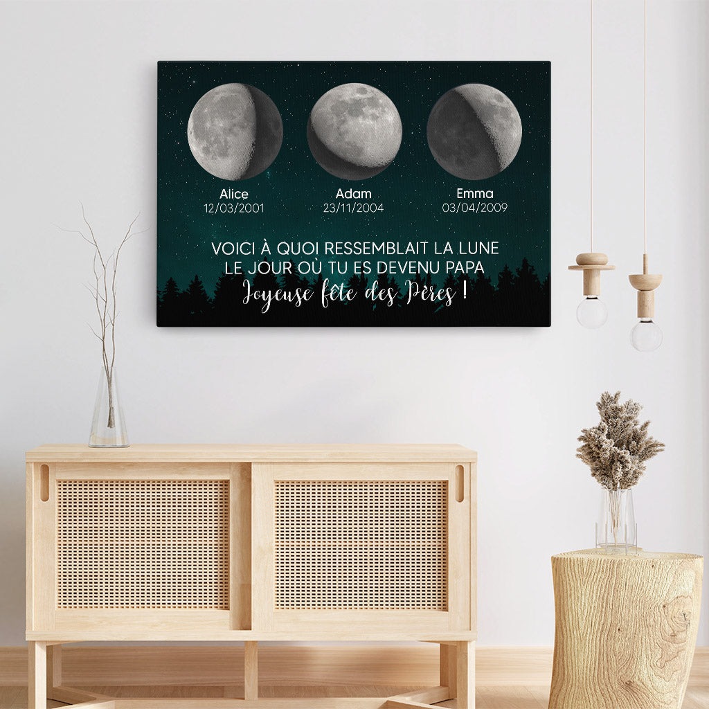 4105CFR3 toile personnalisable pour papa voici a quoi ressemblait la lune 4105c8b5b_1e998b64 8db5 409d b65a 9564b5b2edd4