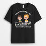 4143AFR1 tee shirt personnalise noir pour papa nous sommes a toi 4143a5t0b