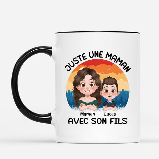 4168MFR2 mug personnalise juste un papa et sa fille design cartoon 4168m6i0b