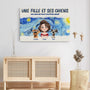 4180CFR3 toile personnalisable un garcon et ses chiens version van gogh 4180ctk5c