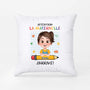 4194PFR2 coussin pour enfant personnalise attention la maternelle design cartoon 4194p