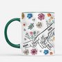 4209MFR2 effet dimpression 3d mug personnalise maman fleurs mixtes 4209m3n5a