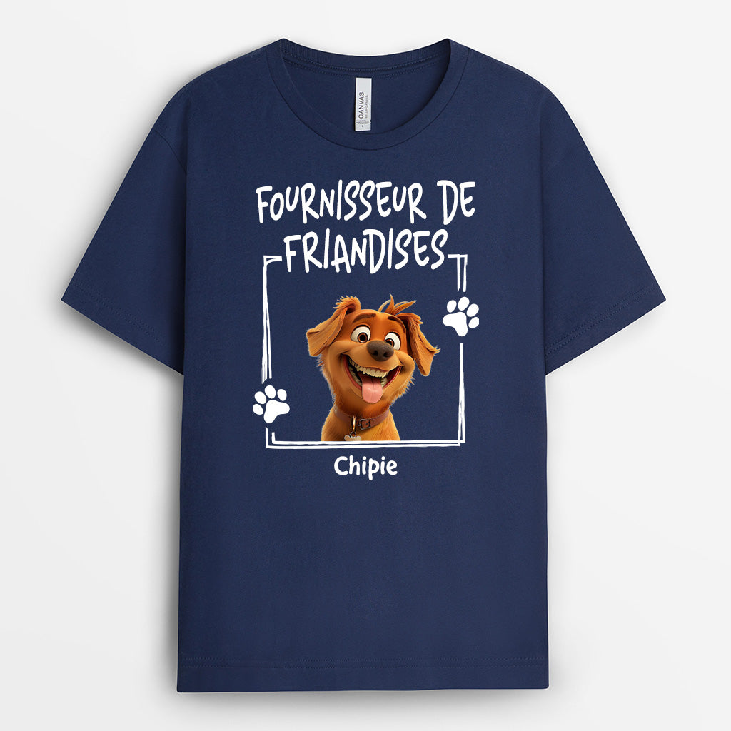 4243AFR2 t shirt personnalise fournisseur de friandises cadeau pour amoureux des animaux 4243a6l0c