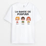 4253AFR1 tee shirt personnalise la bande a maman design cartoon colore 4253a