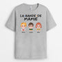 4253AFR2 tee shirt personnalise la bande a maman design cartoon colore 4253a