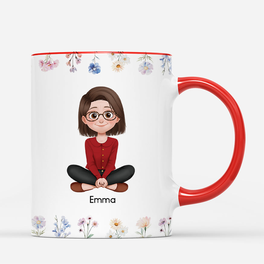 4265MFR3 mug personnalise definition de maman design cartoon avec fleurs 4265mtl5a_f7e5b7f9 1957 4e3a 9470 c3e9c52574f6