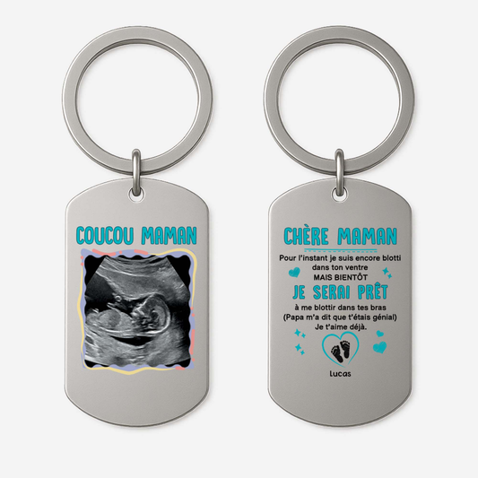 4269JFR1 porte cle aluminium personnalise photo chere maman 4269jtl5b_ec4e1277 39f3 4408 960a c02d4dab2dbd