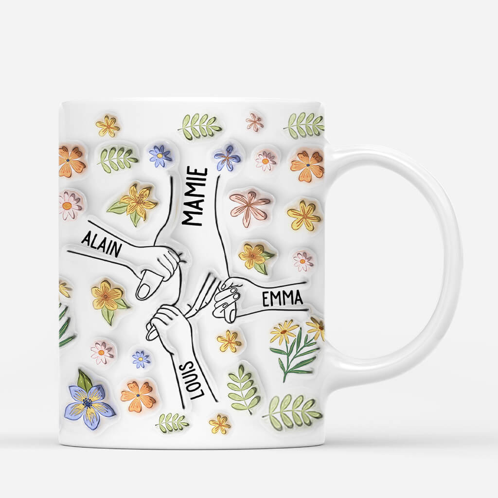 4274MFR3 effet dimpression 3d mug personnalise cette maman appartient a fleurs douces 4274m5h5a
