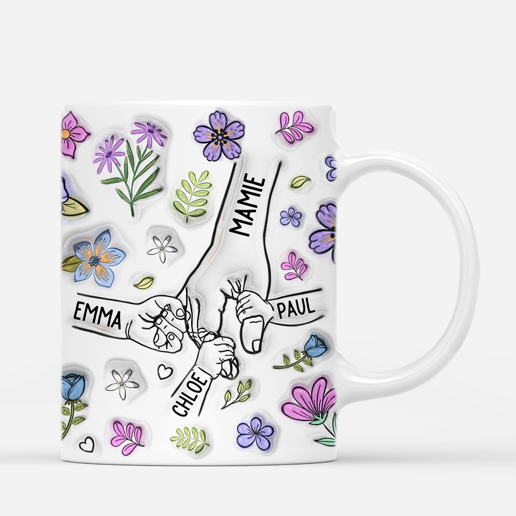 4276MFR3 effet dimpression 3d mug personnalise meilleure maman du monde fleur tendresse 4276mkh5a