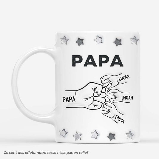 4281MFR1 effet dimpression 3d mug personnalise papa poings monochrome 4281m8q5b_076d88e3 3814 44c1 91b0 d62e2178629e