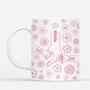4286MFR1 effet dimpression 3d mug personnalise maman fleurs roses simples 4286mkm3a