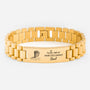 4289JFR1 tu ne marches jamais seule bracelet personnalise avec photo commemorative de papa maman 4289jtq5a