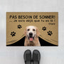 4291DFR1 paillasson personnalise chien pas besoin de sonner 4291d8q3c